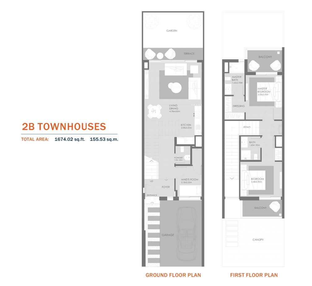 2B Townhouses,Size 1674.02 Sq.ft